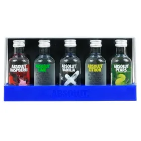 Kit 5 Miniatura Absolut Sabores - 5 x 50 ml